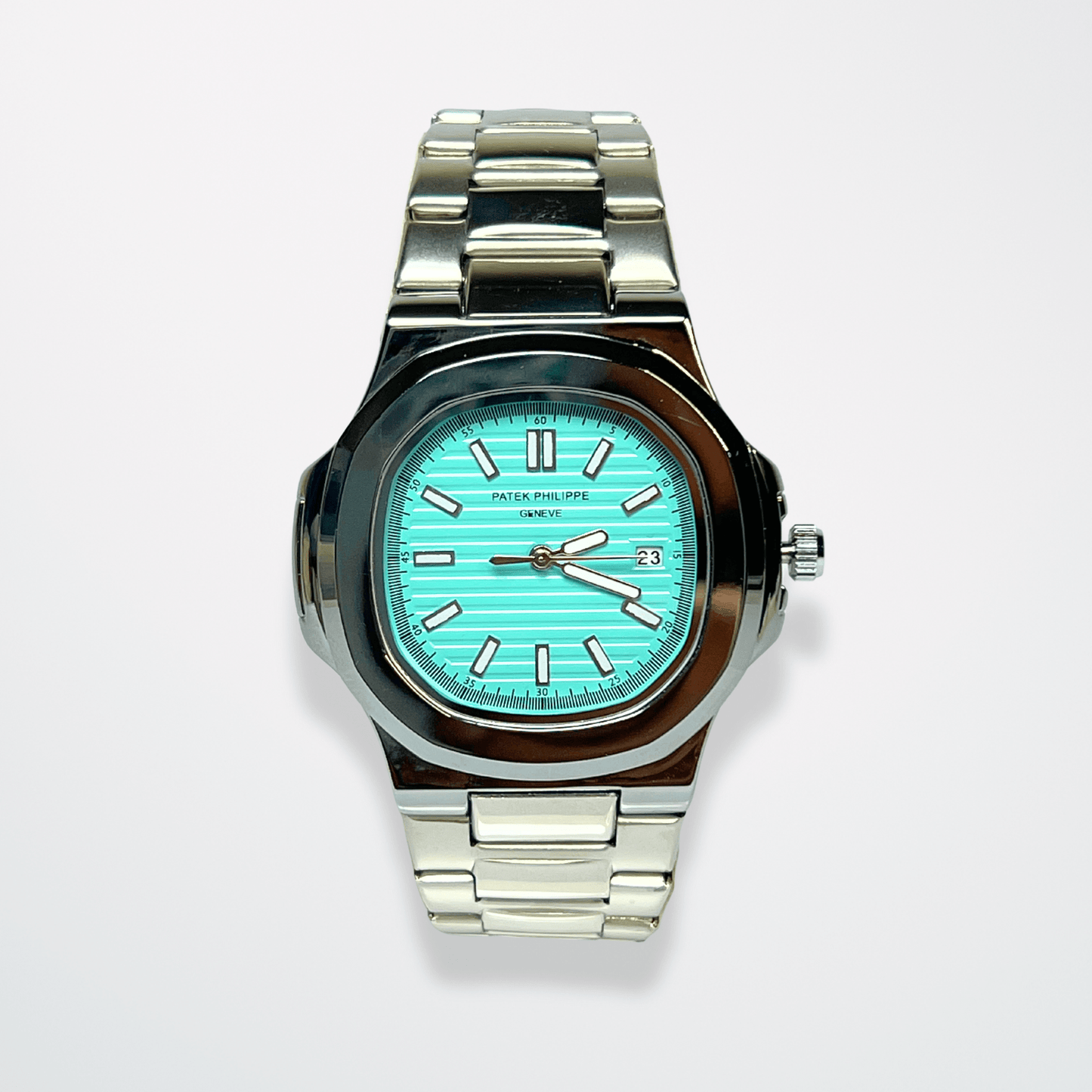 Patek Philippe Nautilus - Tiffany Blue Dial | Silver Chain