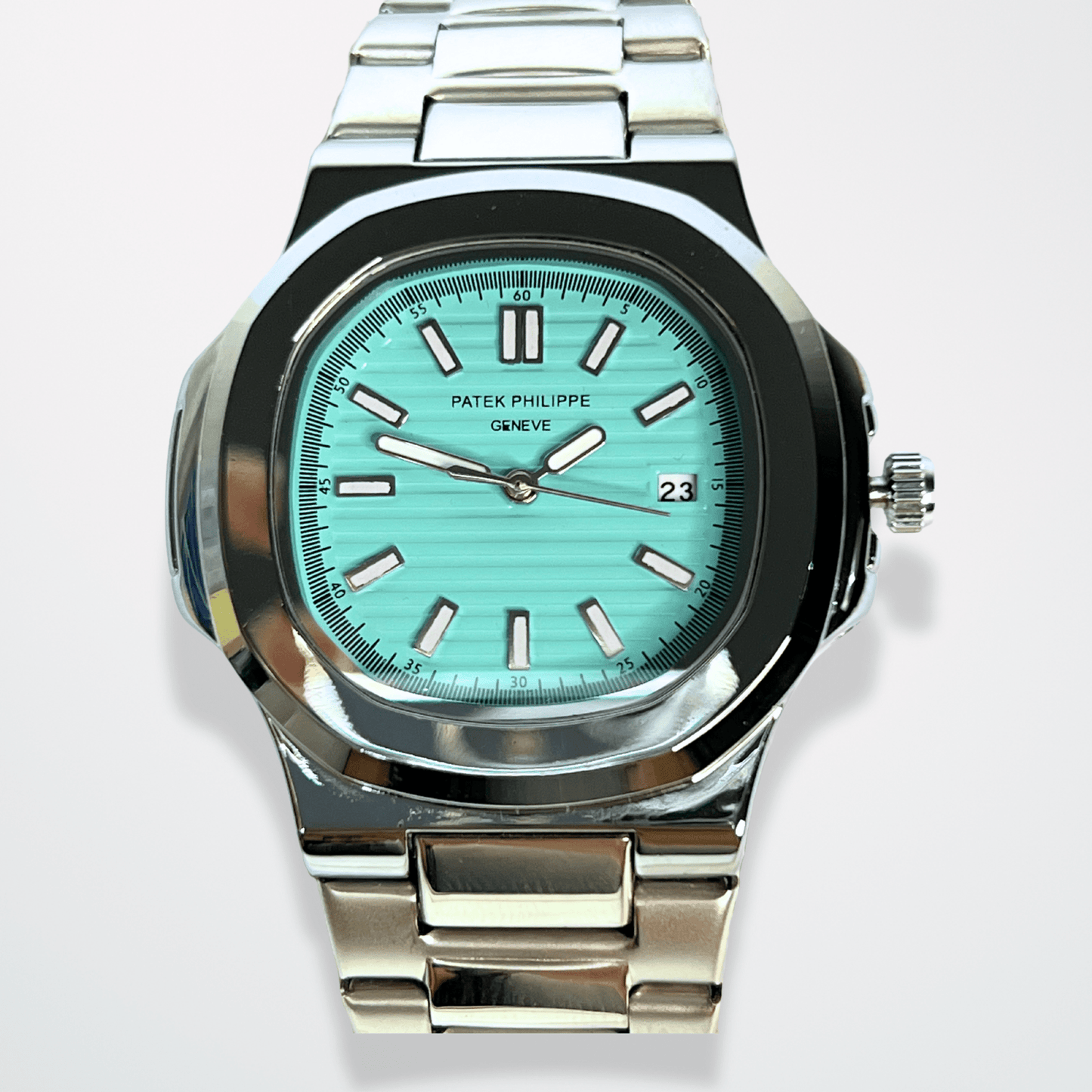 Patek Philippe Nautilus - Tiffany Blue Dial | Silver Chain