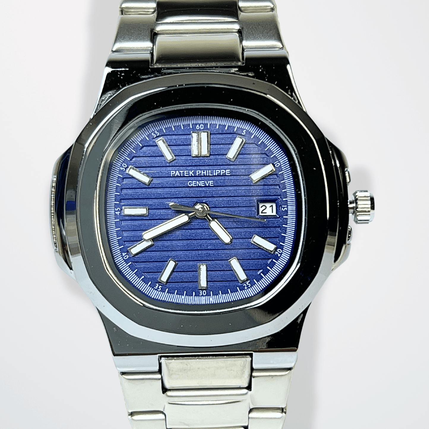 Patek Philippe Nautilus - Navy Dial | Silver Chain