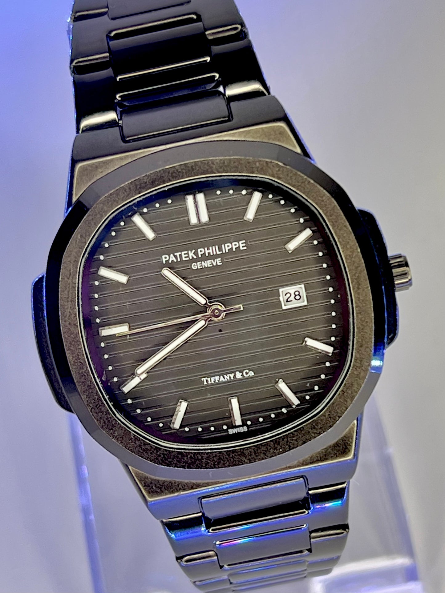 Patek Philippe Nautilus - Black Dial | Black Chain