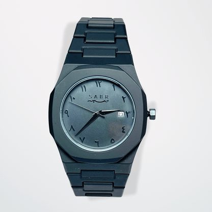 Arabic Aura Black Dial Watch