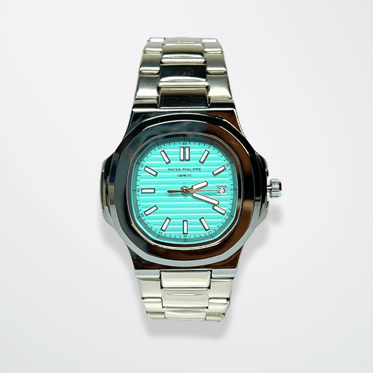 Patek Philippe Nautilus - Tiffany Blue Dial | Silver Chain