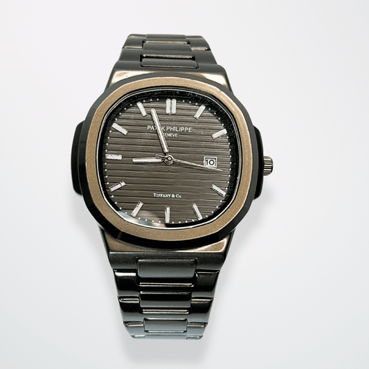 Patek Philippe Nautilus - Black Dial | Black Chain