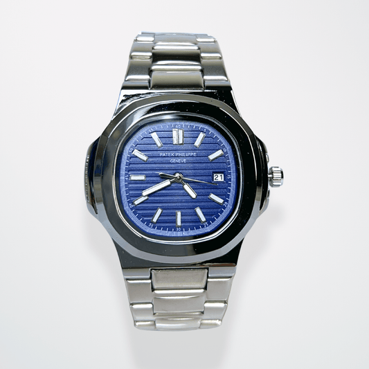 Patek Philippe Nautilus - Navy Dial | Silver Chain