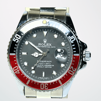 Rolex GMT-Master II – Pepsi Bezel | Black Dial | Silver Chain