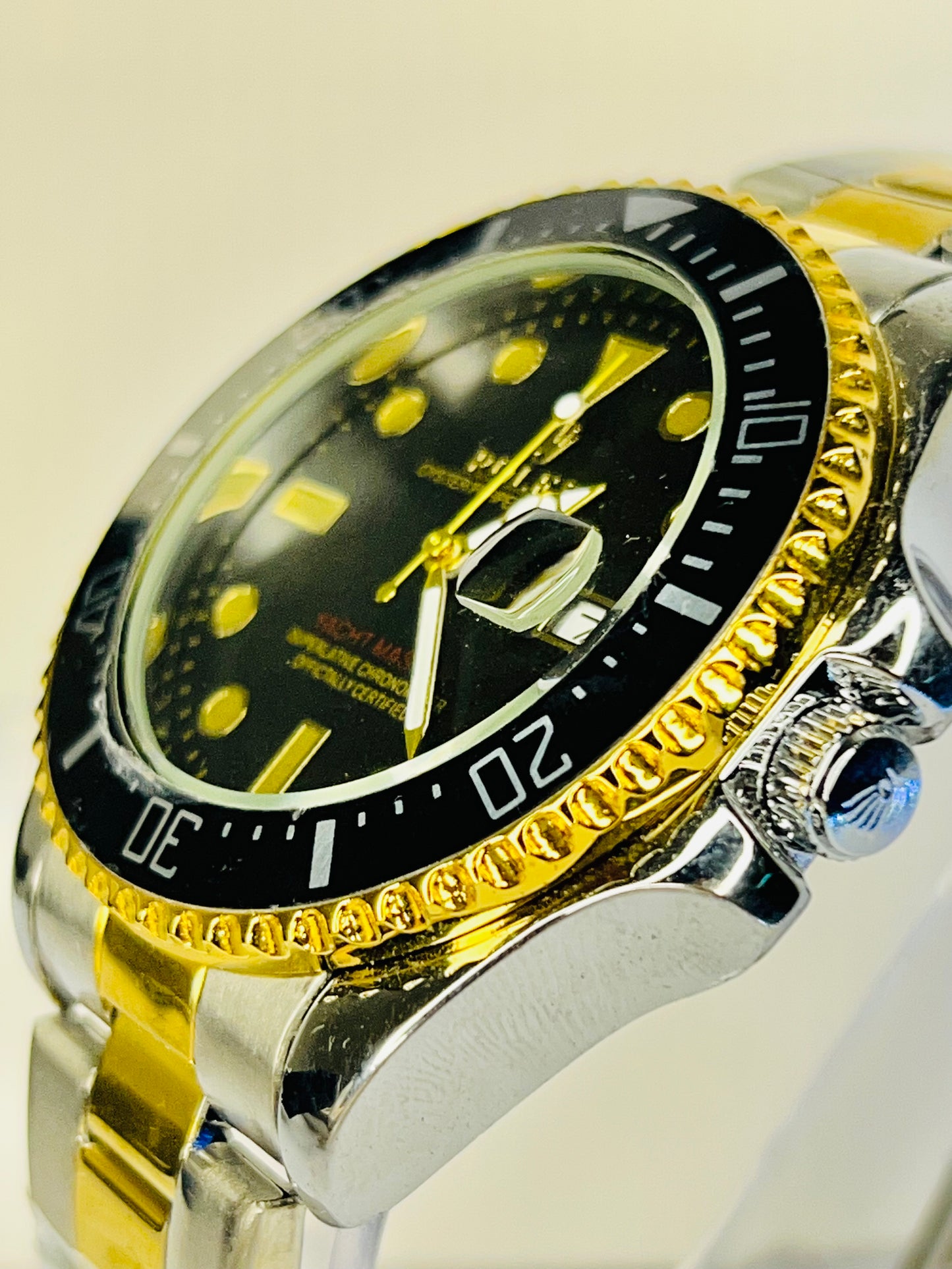 Rolex Submariner – Black Bezel | Black Dial | Two-Tone Chain